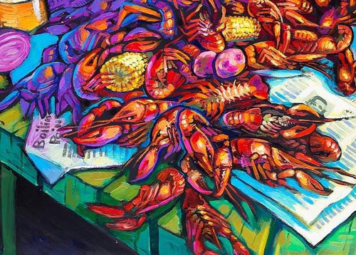 Signed Crawfish Berl Print