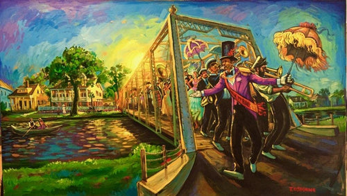 Signed Bayou St. John Second Liners Print